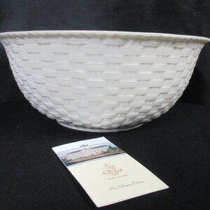 Belleek Fine Parian China Basketweave Bowl Made in Ireland